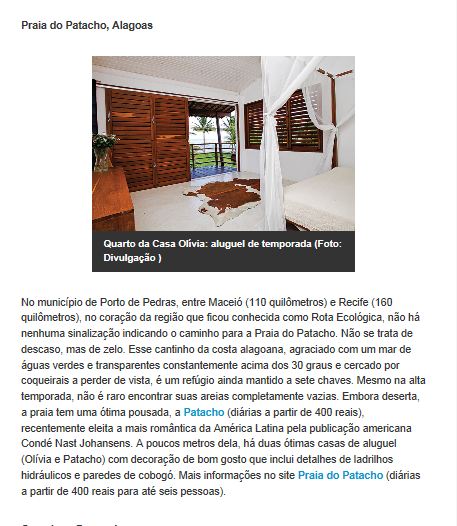 Casa Alta feature in Veja